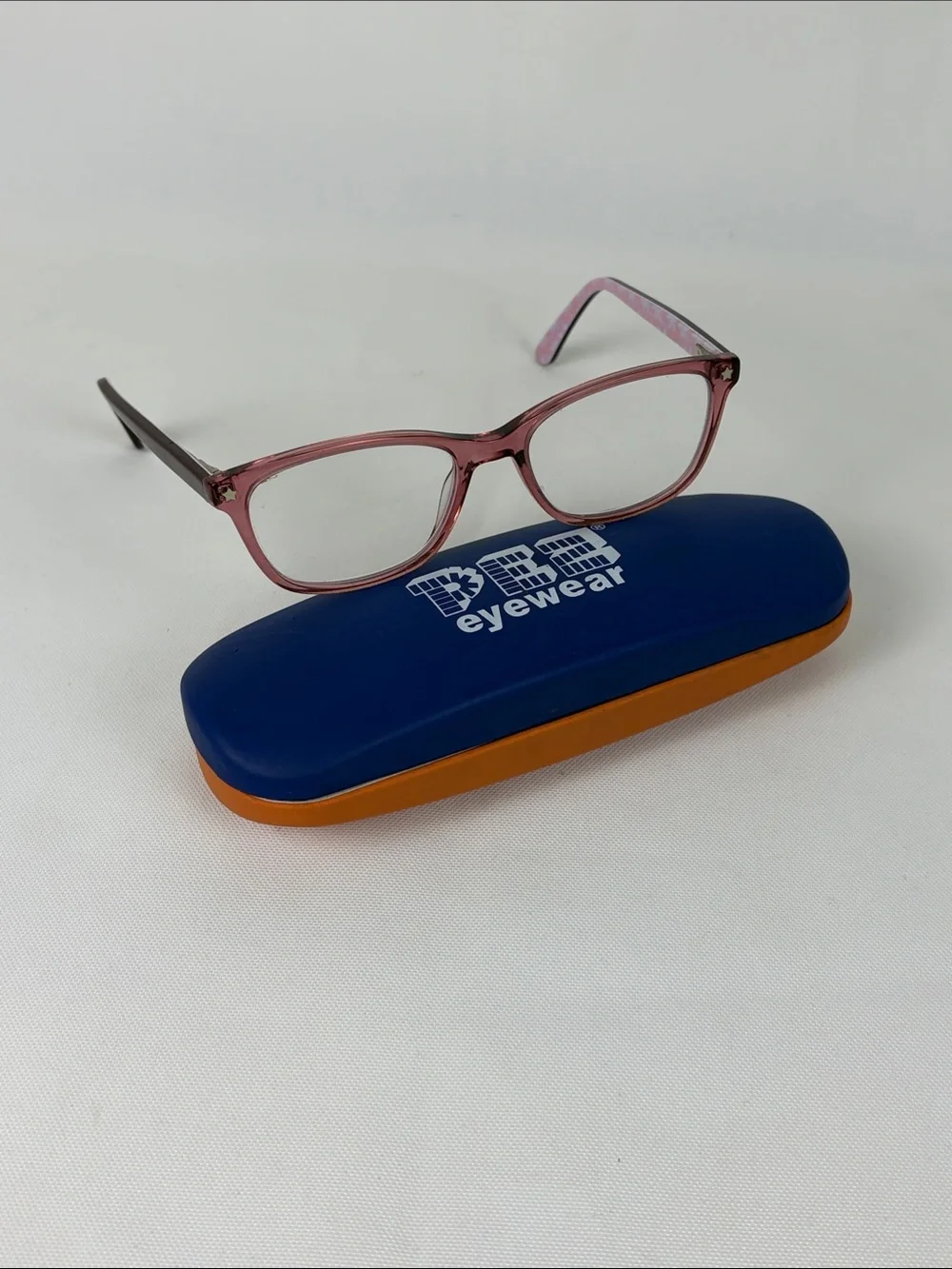 Pez Eyewear P12002 Glasses Kids Crystal Pink Floral Star Accents 48-16-125